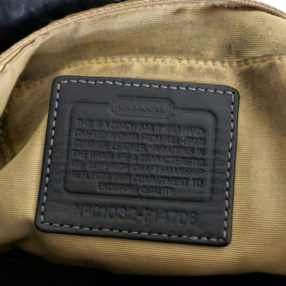 Coach Zoe Large Leather Hobo Shoulder Handbag - Picture 11 of 11